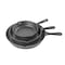 Commercial Chef 3-Piece Cast Iron Skillet Set - 8/10/12 CHCI03PK - alternate 1